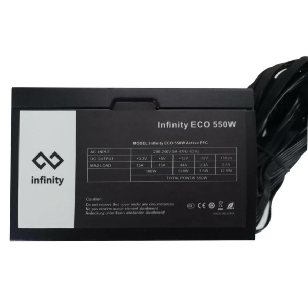 Infinity ECO 550W Single Rail – True Power
