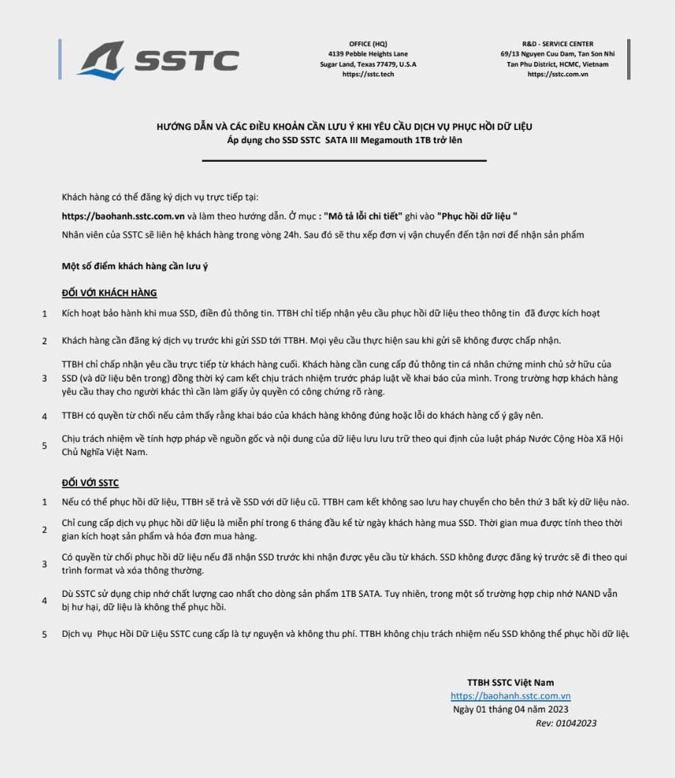 SSTC MEGAMOUTH 2TB - 2.5inch Sata 3 SSD