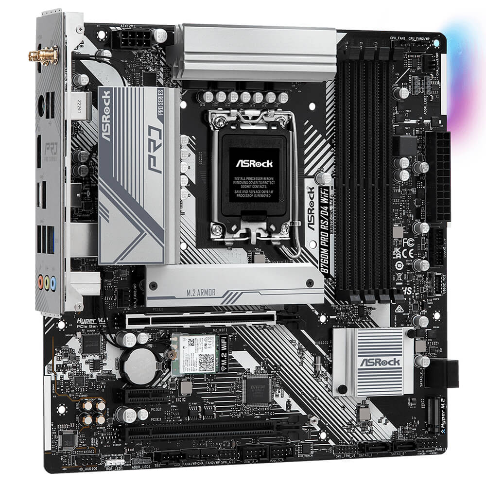 ASRock B760M Pro RS D4 WiFi H05 ASRock B760M Pro RS/D4 WiFi - Socket 1700 - Ảnh 5