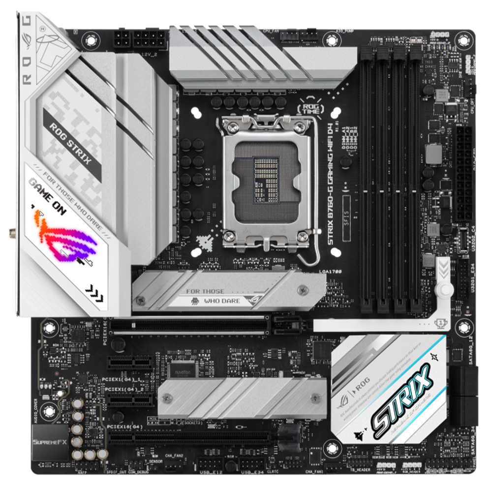 ASUS ROG STRIX B760 G GAMING WIFI D4 h2 ASUS ROG STRIX B760-G GAMING WIFI D4 - Socket 1700 - Ảnh 2