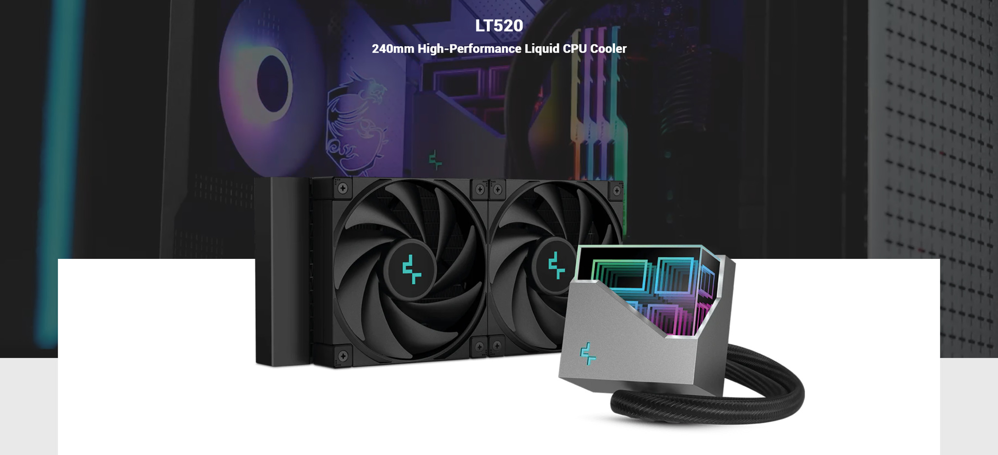 DeepCool LT520 - 240mm AIO Liquid CPU Cooler