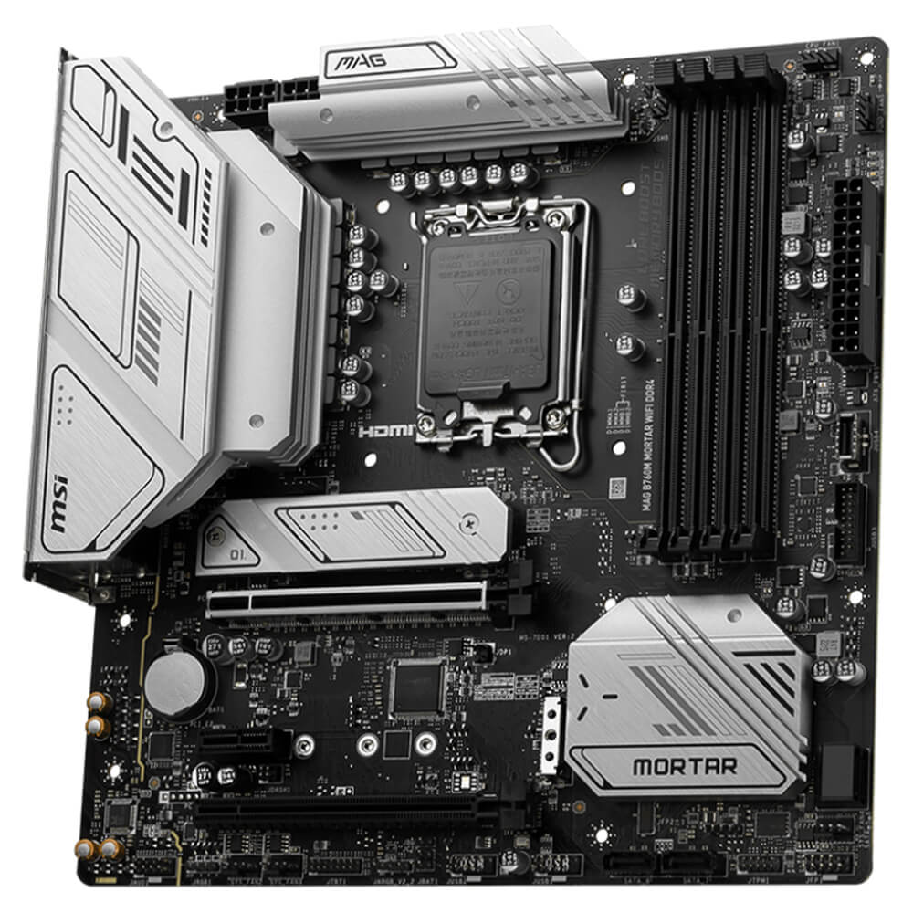 MSI MAG B760M MORTAR WIFI DDR4 H3 MSI MAG B760M MORTAR WIFI DDR4 - Socket 1700 - Ảnh 3