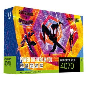 ZOTAC GAMING GeForce RTX 4070 AMP AIRO SPIDER-MAN™: Across the Spider-Verse Bundle - 12GB GDDR6X