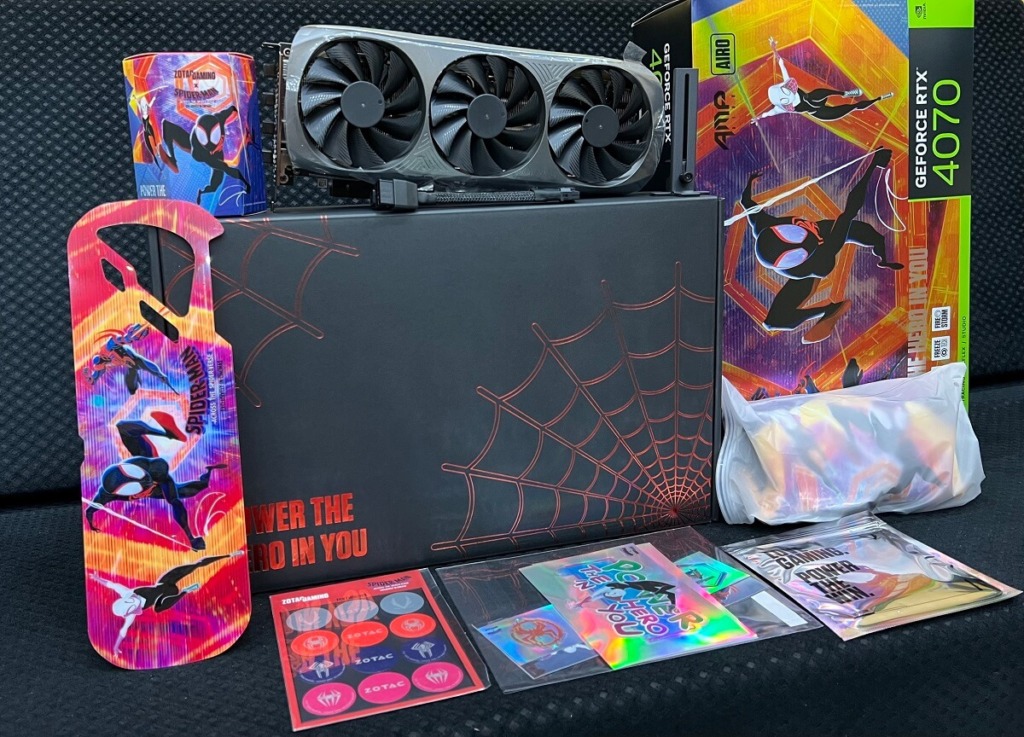 ZOTAC GAMING GeForce RTX 4070 AMP AIRO SPIDER-MAN™: Across the Spider-Verse Bundle - 12GB GDDR6X