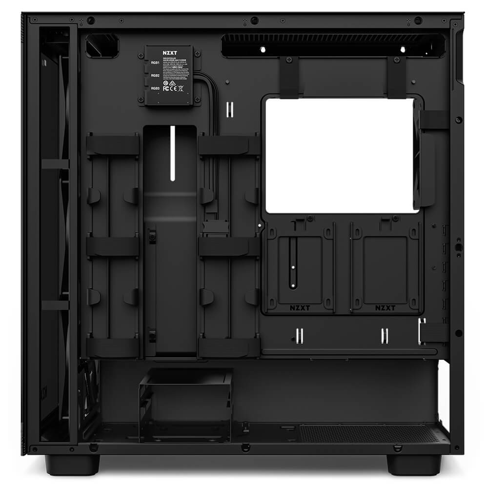 NZXT H7 Elite Black H04 NZXT H7 ELITE RGB - Mid Tower Case (ALL BLACK) - Ảnh 4
