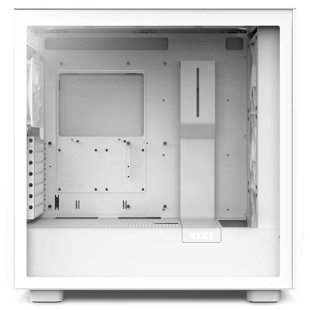 NZXT H7 Flow RGB Matte White H2 NZXT H7 Flow RGB Matte White - ATX Mid-Tower with RGB Fans - Ảnh 2