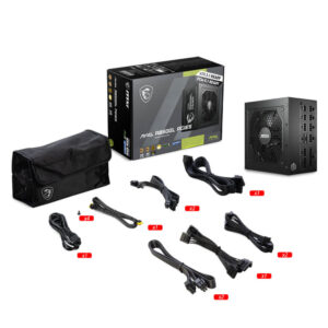 MSI MAG A850GL PCIE5 ATX 3.1- 850W 80Plus Gold - Fully Modular - Support PCIe Gen 5.1 Graphics Card