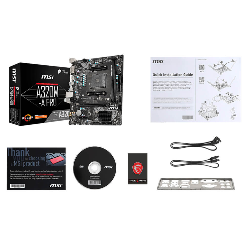 MSI A320M-A PRO - Socket AM4