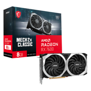 MSI Radeon™ RX 7600 MECH 2X CLASSIC 8G OC - 8GB GDDR6