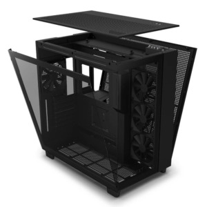 NZXT H9 Flow Matte Black - Dual-Chamber Mid-Tower Airflow Case