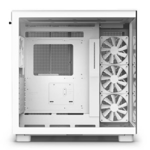 NZXT H9 Flow Matte White - Dual-Chamber Mid-Tower Airflow Case