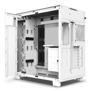 NZXT H9 Flow Matte White - Dual-Chamber Mid-Tower Airflow Case
