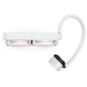 NZXT Kraken 240 RGB Matte White - 240mm AIO Liquid Cooler with LCD Display and RGB Fans
