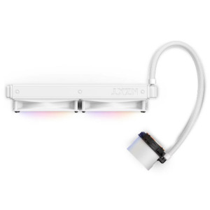 NZXT Kraken 280 RGB Matte White - 280mm AIO Liquid Cooler with LCD Display and RGB Fans