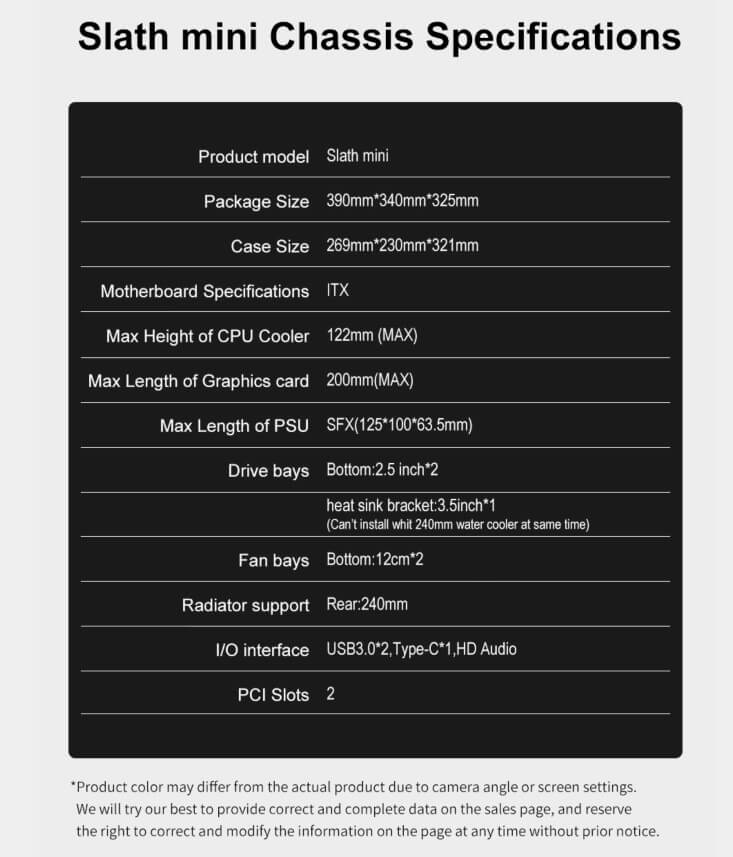 Segotep Slath Mini - ITX Case