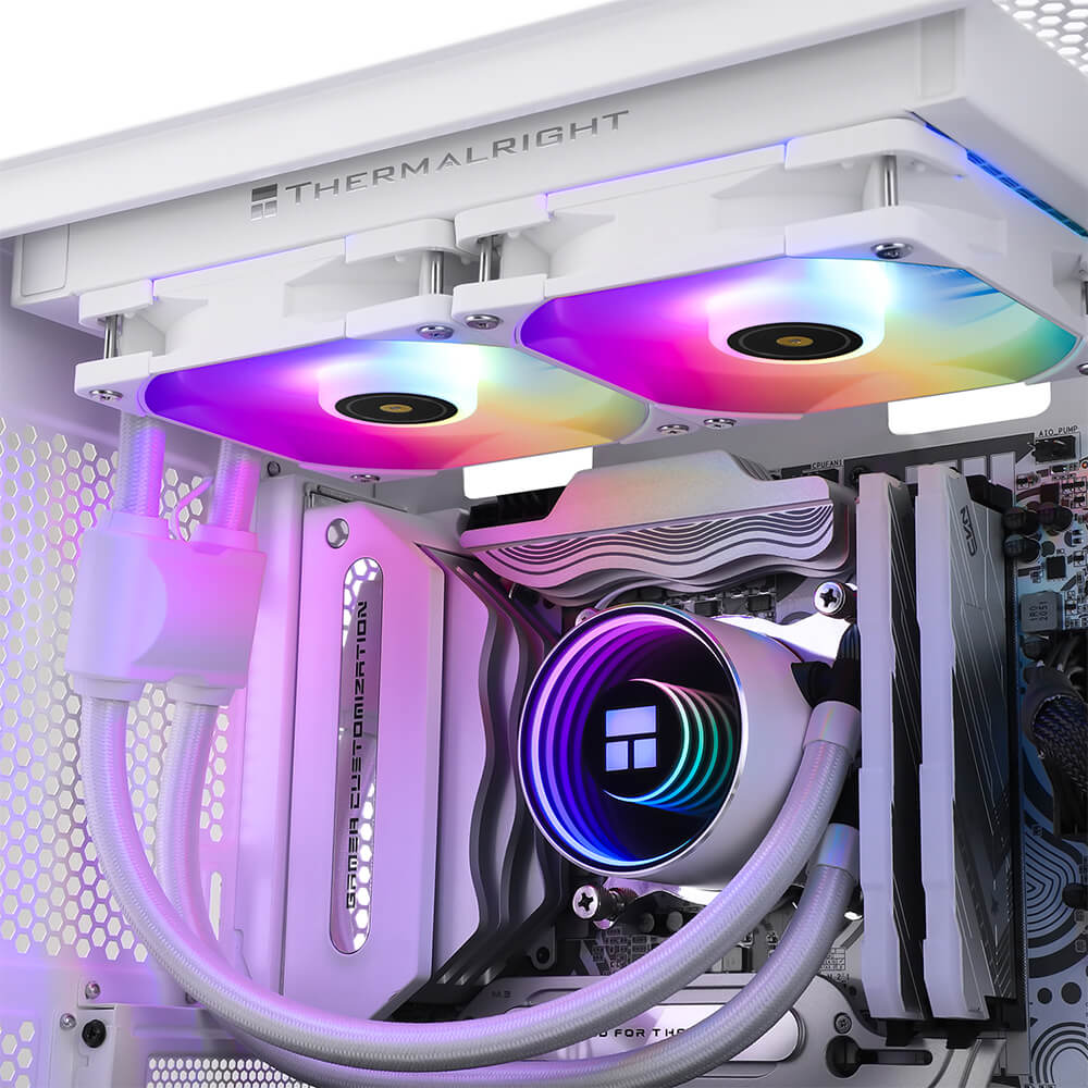 Thermalright Frozen Notte 240 WHITE ARGB H6 Thermalright Frozen Notte 240 WHITE ARGB - AIO CPU Cooler - Ảnh 8