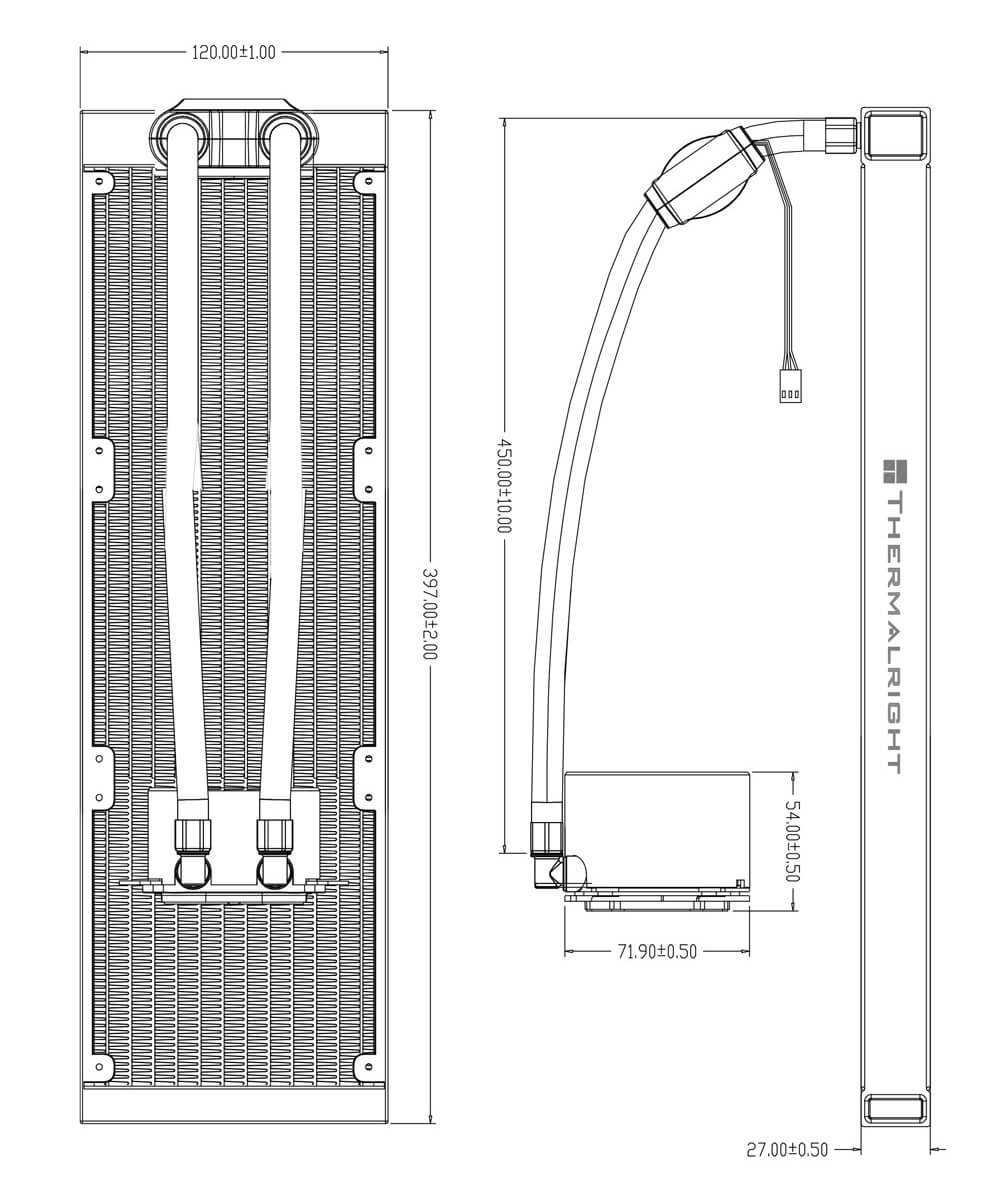 Thermalright Frozen Notte 360 BLACK ARGB V2- AIO CPU Cooler