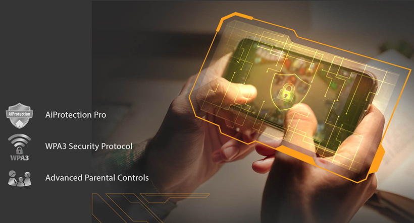 Asus TUF Gaming AX4200 - AX4200 Dual Band | Ultrafast WiFi 6 (802.11ax) | 4 Antenna | Router WiFi có thể mở rộng