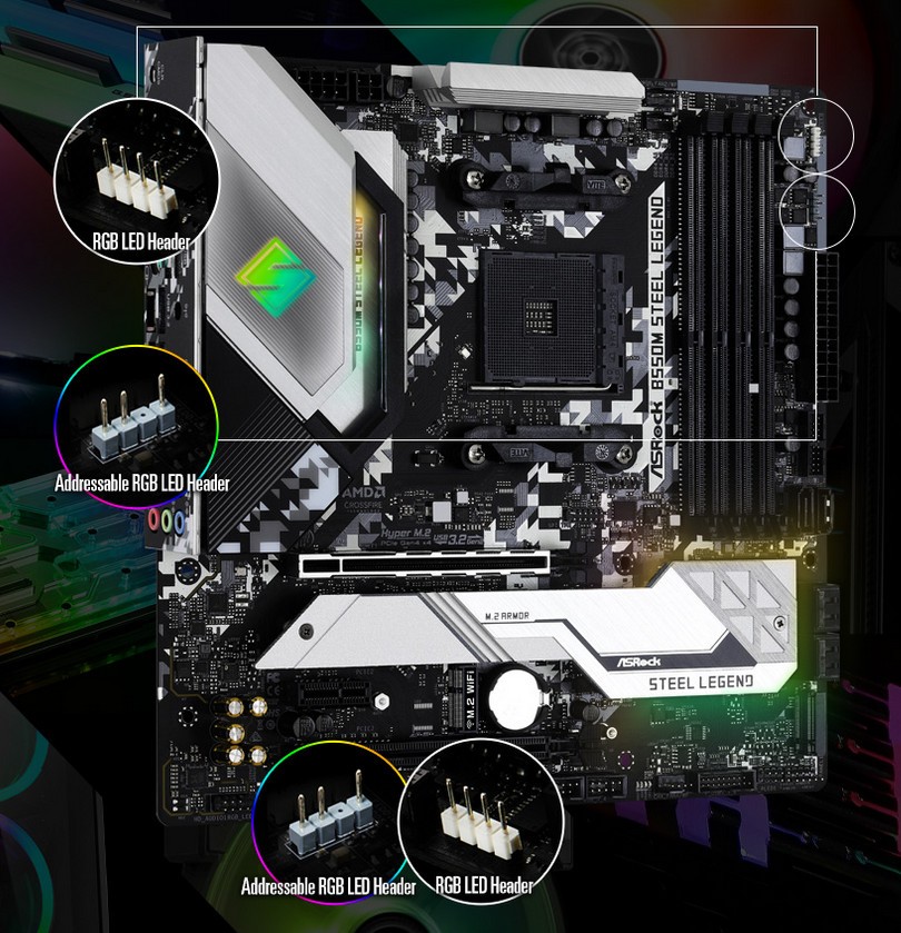 ASROCK B550M STEEL LEGEND - SOCKET AM4