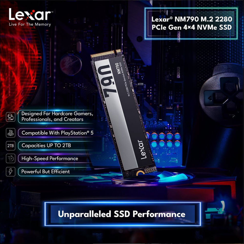 Lexar NM790 2TB - M.2 2280 NVMe Gen 4 x4