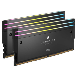 Corsair DOMINATOR TITANIUM RGB Black Heatspreader - 64GB (2x32GB) DDR5 - Bus 6600MHz Cas 32