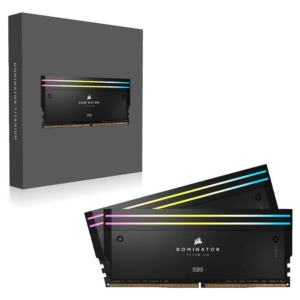 Corsair DOMINATOR TITANIUM RGB Black Heatspreader - 64GB (2x32GB) DDR5 - Bus 6600MHz Cas 32