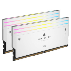 Corsair DOMINATOR TITANIUM RGB White Heatspreader - 64GB (2x32GB) DDR5 - Bus 6600MHz Cas 32