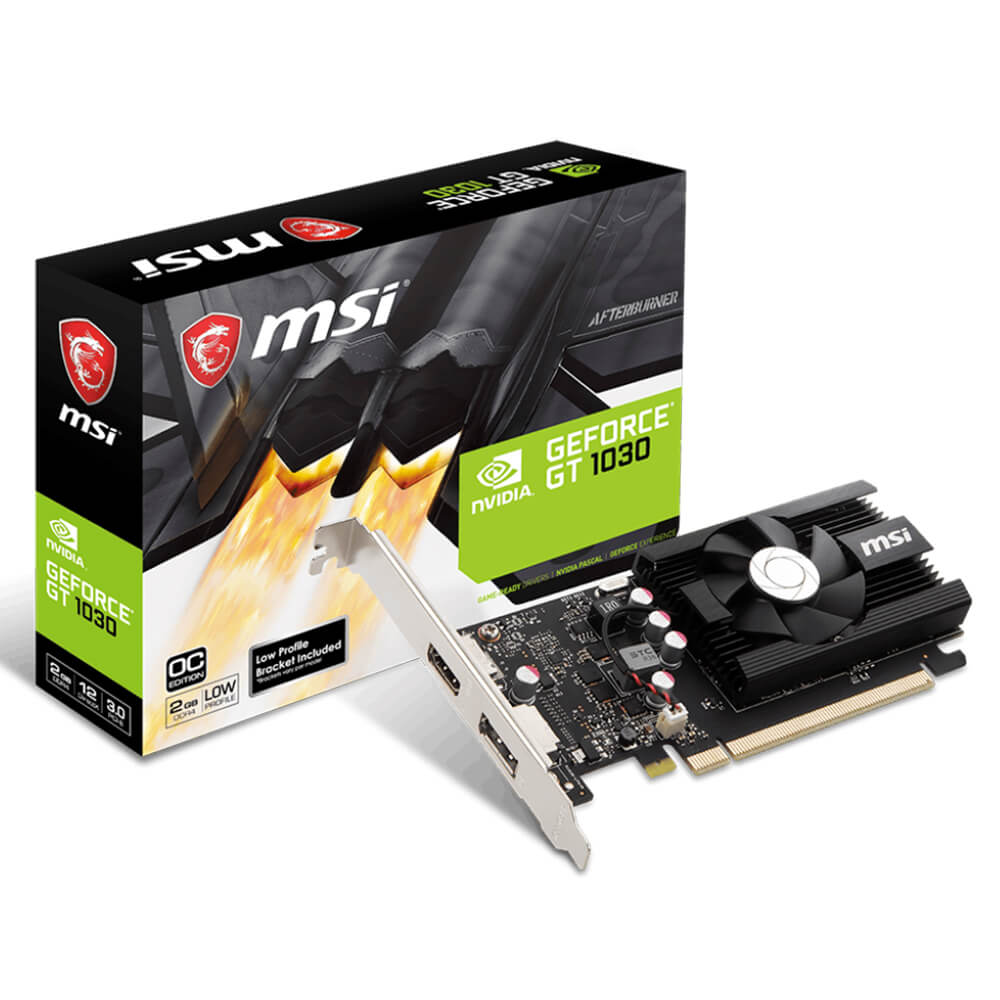 MSI GeForce GT 1030 2GD4 LP OC H1 MSI GeForce GT 1030 2GD4 LP OC - 2GB GDDR4