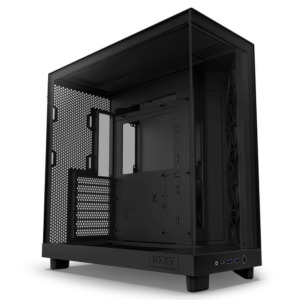 NZXT H6 Flow Matte Black - Compact Dual-Chamber Mid-Tower Airflow Case