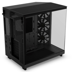 NZXT H6 Flow Matte Black - Compact Dual-Chamber Mid-Tower Airflow Case