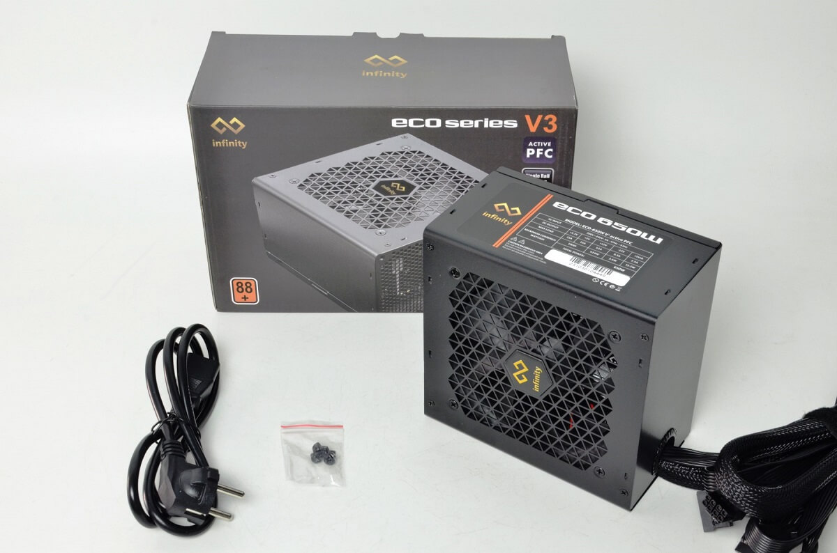 Infinity Eco V3 650w – DC to DC – Hiệu suất 88% – Active PFC – Single Rail
