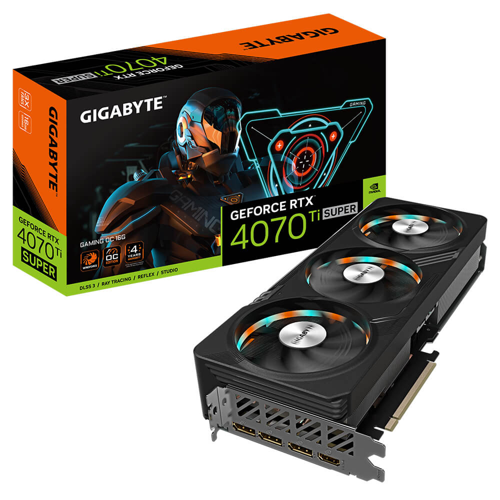 Gigabyte GeForce RTX 4070Ti SUPER GAMING OC 12G H1 Gigabyte GeForce RTX™ 4070 Ti SUPER GAMING OC 16G - 16GB GDDR6X