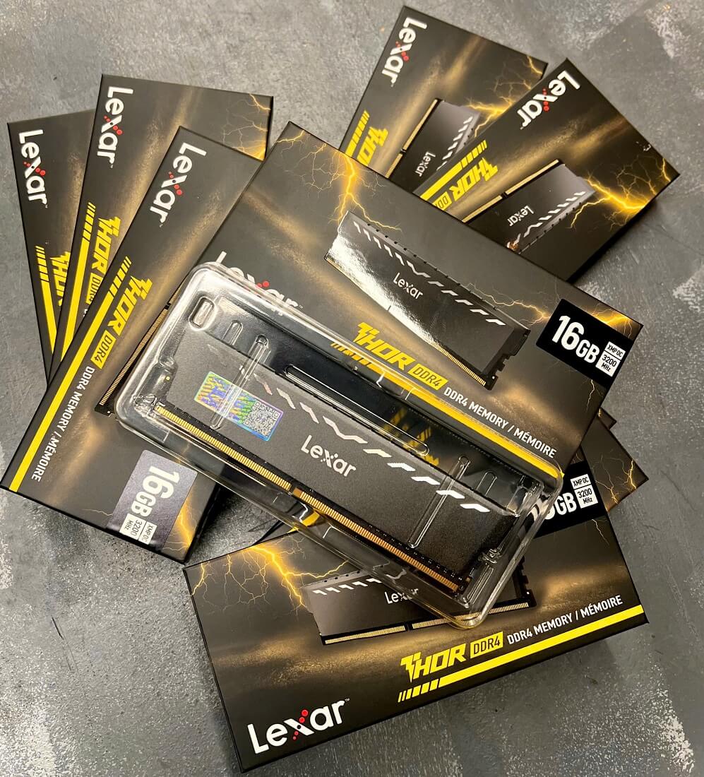Lexar Thor - 16GB (1x16GB) DDR4 - Bus 3200 MHz Cas 16 - LD4BU016G-R3200GSXG