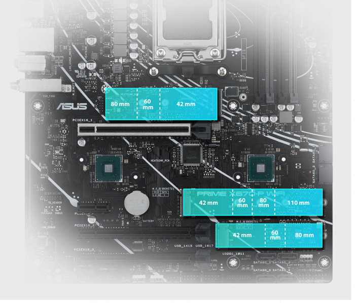 Asus PRIME X670-P-CSM - Socket AM5