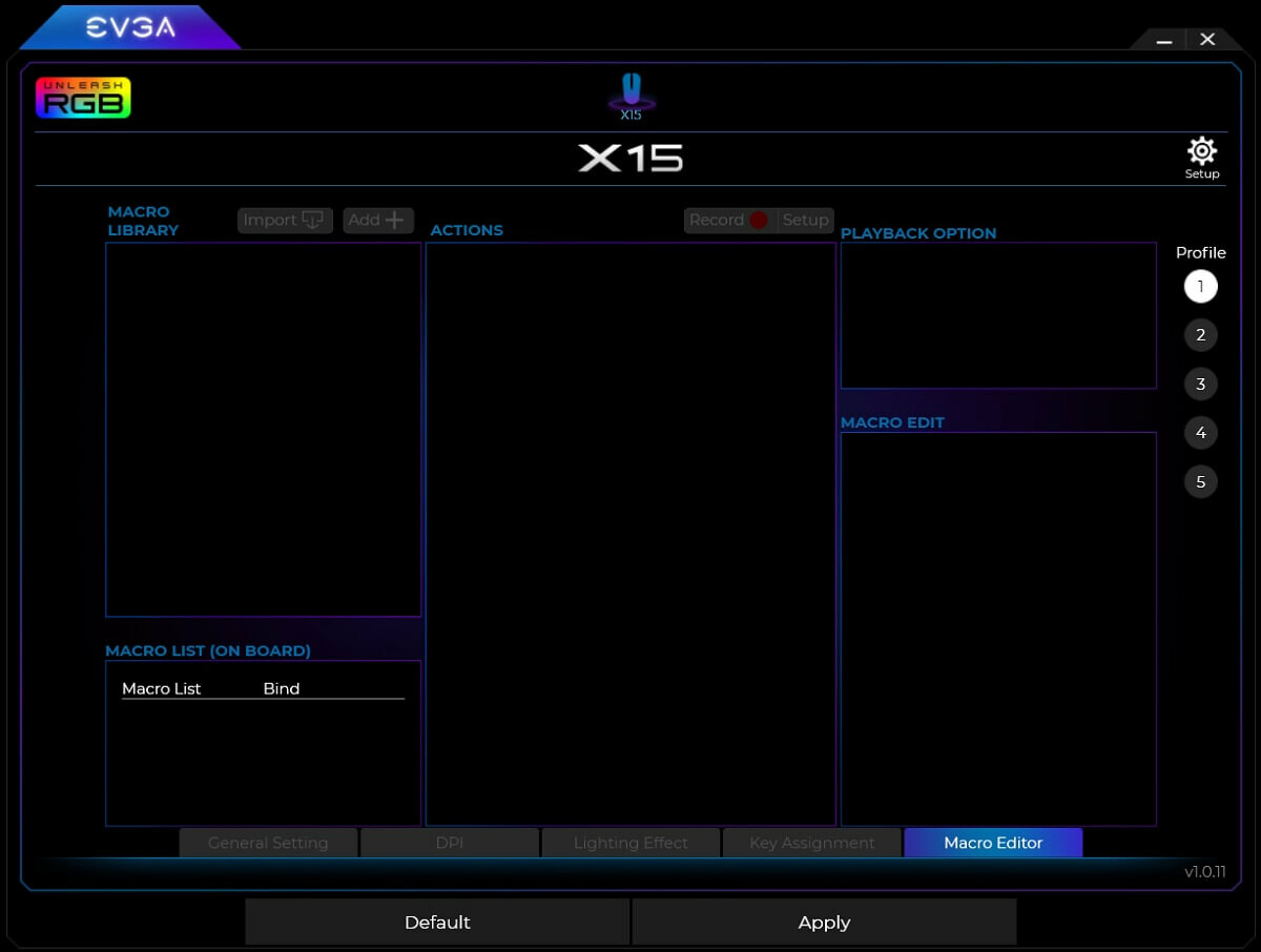 EVGA X15 MMO Gaming Mouse - 8k - Wired - Black - Customizable - 16,000 DPI - 5 Profiles - 20 Buttons - Ergonomic