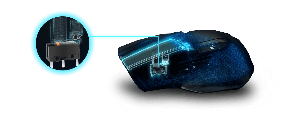 EVGA X20 Gaming Mouse - Wireless - Black - Customizable - 16,000 DPI - 5 Profiles - 10 Buttons - Ergonomic