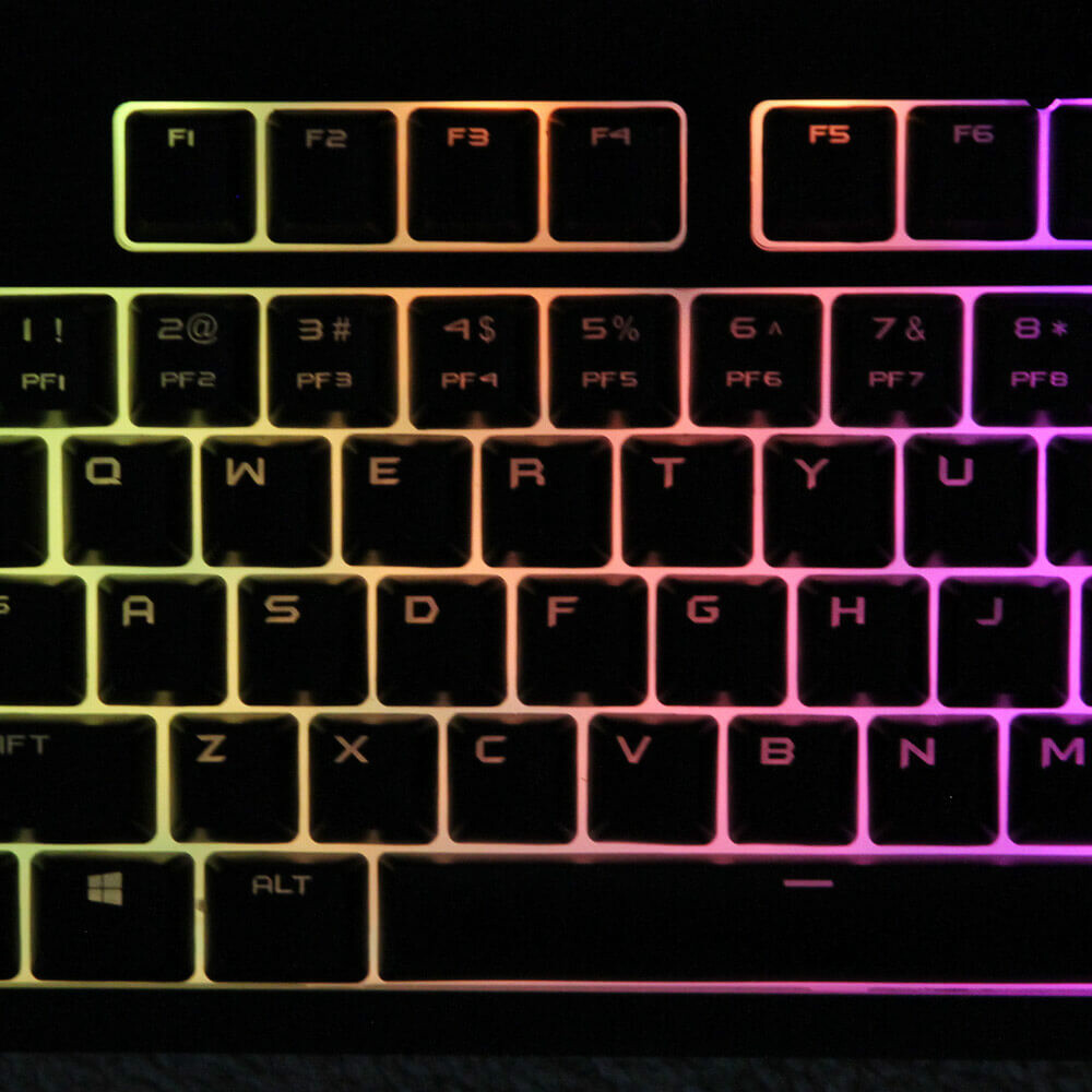 EVGA Z12 - RGB Gaming Keyboard - RGB Backlit LED - 5 Programmable Macro Keys - Dedicated Media Keys - Water Resistant