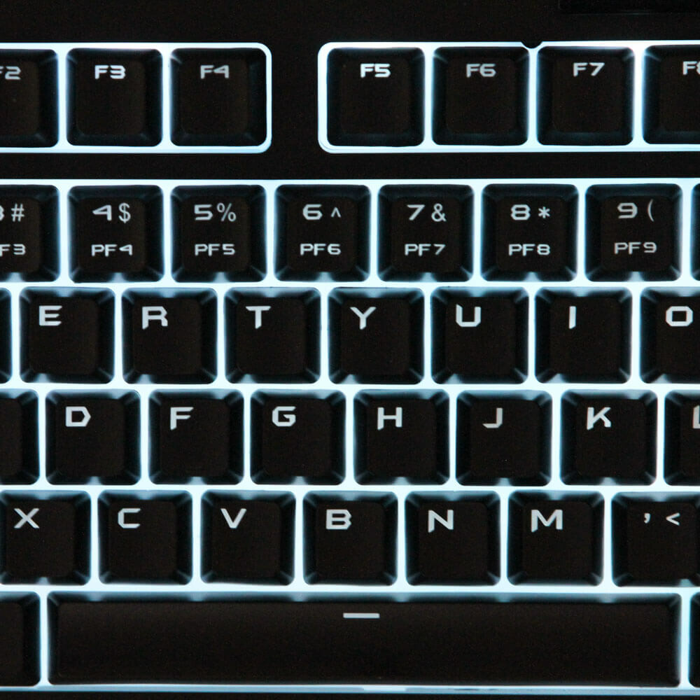 EVGA Z12 - RGB Gaming Keyboard - RGB Backlit LED - 5 Programmable Macro Keys - Dedicated Media Keys - Water Resistant