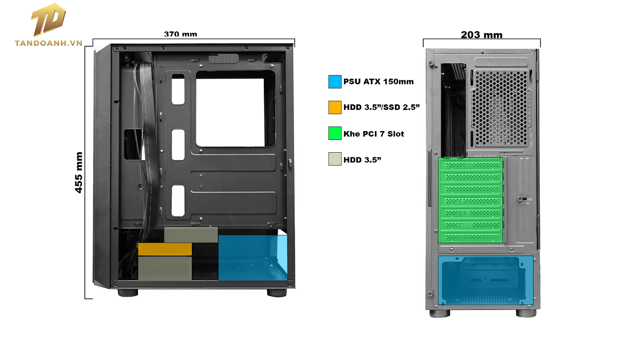 Infinity Hue - White - ATX Gaming Chassis