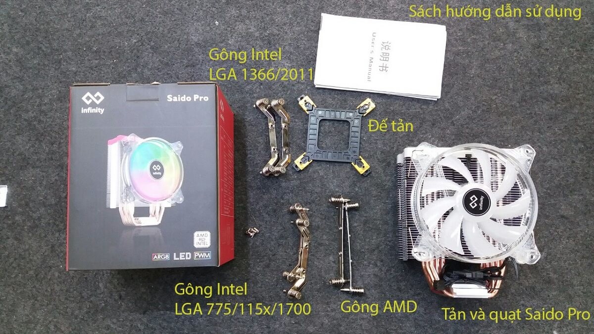 Infinity Saido Pro ARGB - Ultimate Performance CPU Cooler