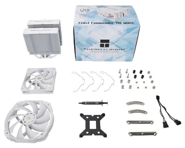 Thermalright Dual-Tower Frost Commander 140 White – CPU Air Cooler