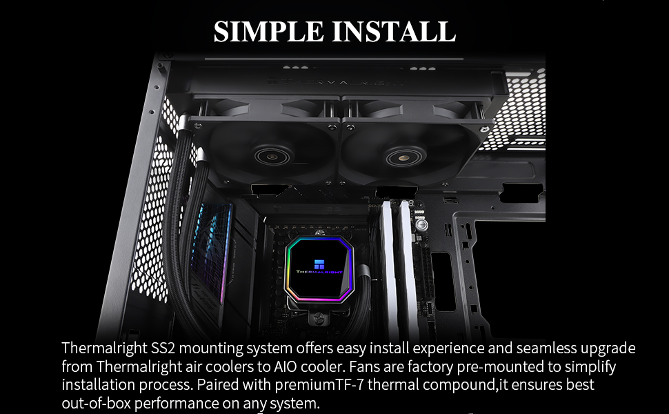 Thermalright Frozen Prism 240 BLACK - AIO CPU Cooler