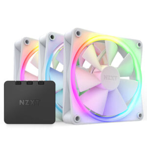 NZXT F120 RGB Triple Pack White - 3 x 120mm RGB Fans & Controller