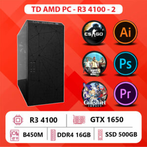 TD AMD PC (R3-4100, B450M, GTX 1650, 16GB DDR4, SSD 256GB)