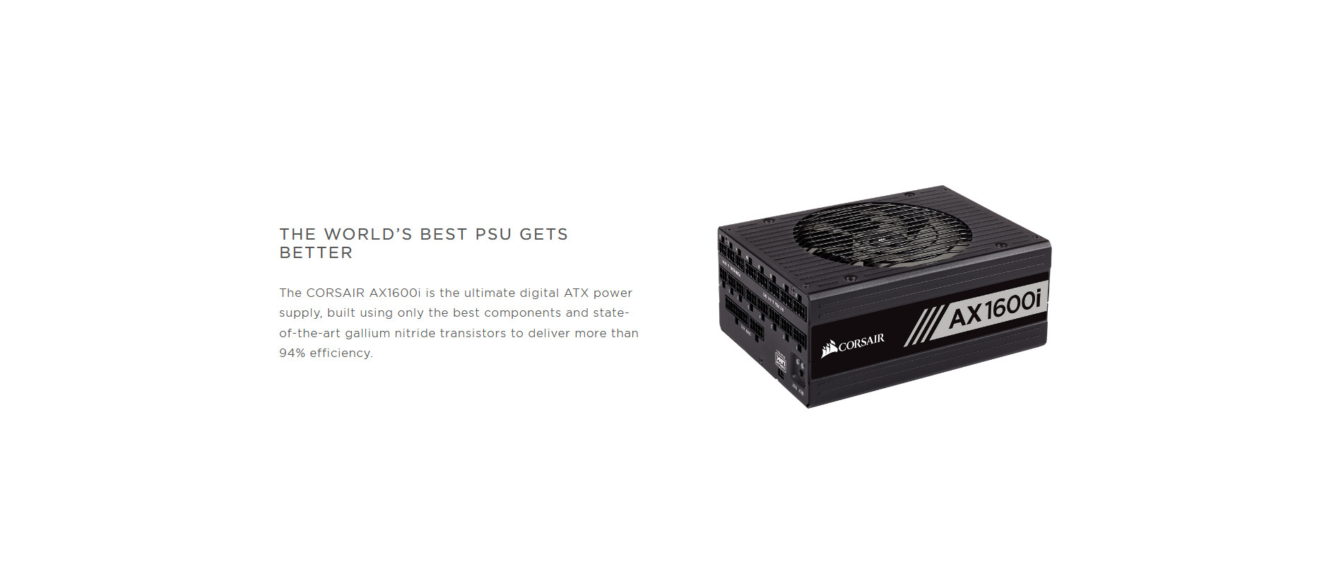 Corsair AX1600i - 80 PLUS® Titanium