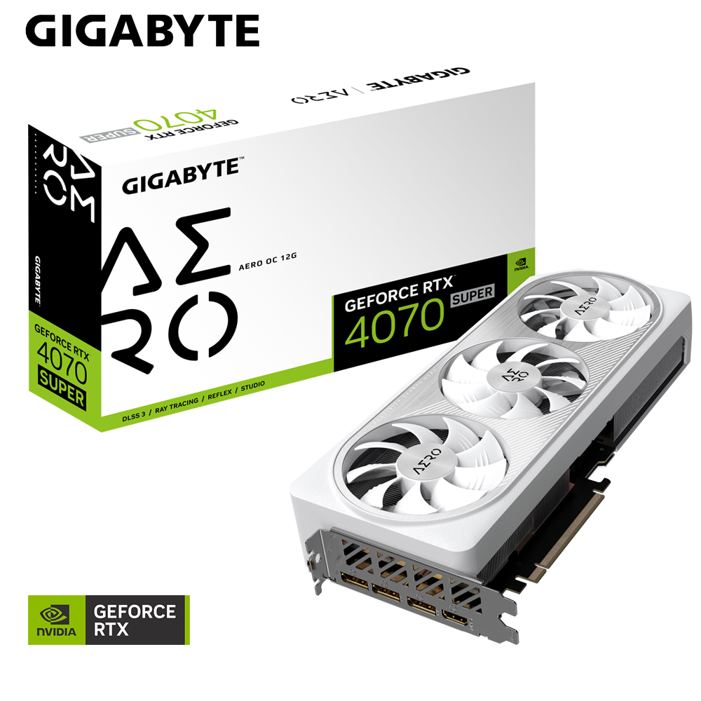 Gigabyte GeForce RTX™ 4070 SUPER AERO OC 12G - 12GB GDDR6X