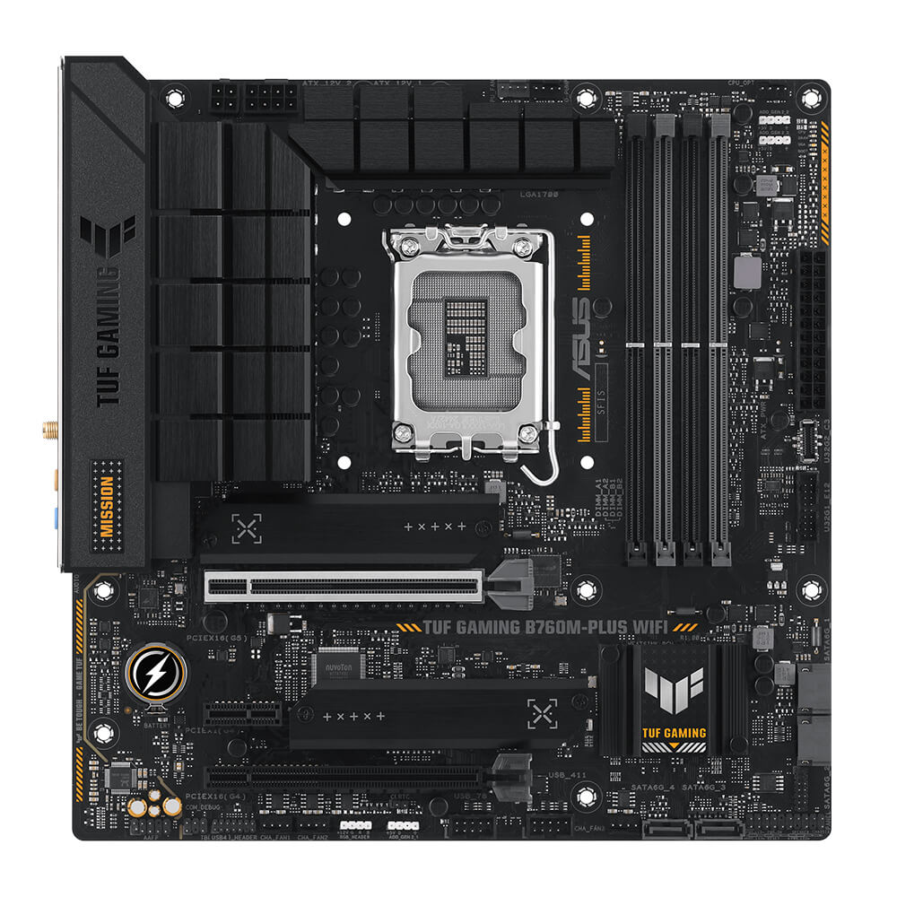 ASUS TUF GAMING B760M PLUS WIFI H2 ASUS TUF GAMING B760M-PLUS WIFI - Socket 1700 - Ảnh 2