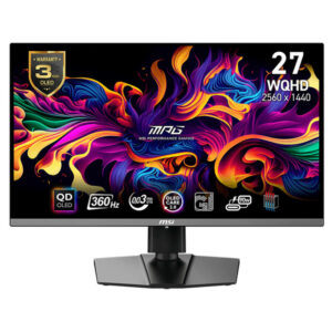 MSI MPG 271QRX QD-OLED - 27 inch WQHD QD-OLED | 360Hz | 0.03ms | Type-C | Gaming Monitor