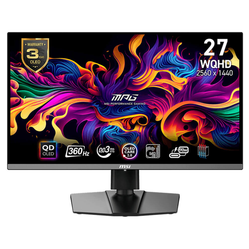 MSI MPG 271QRX QD OLED H1 MSI MPG 271QRX QD-OLED - 27 inch WQHD QD-OLED | 360Hz | 0.03ms | Type-C | Gaming Monitor