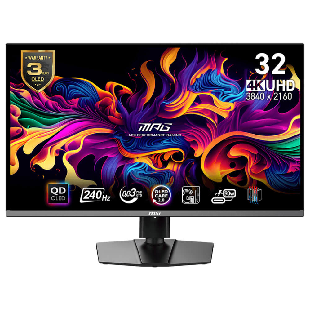 MSI MPG 321URX QD OLED H1 MSI MPG 321URX QD-OLED - 32 inch UHD QD-OLED | 240Hz | 0.03ms | Type-C | Gaming Monitor